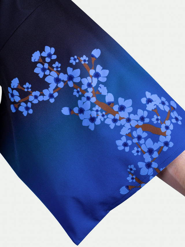 Kimono streetwear Blue Sakura