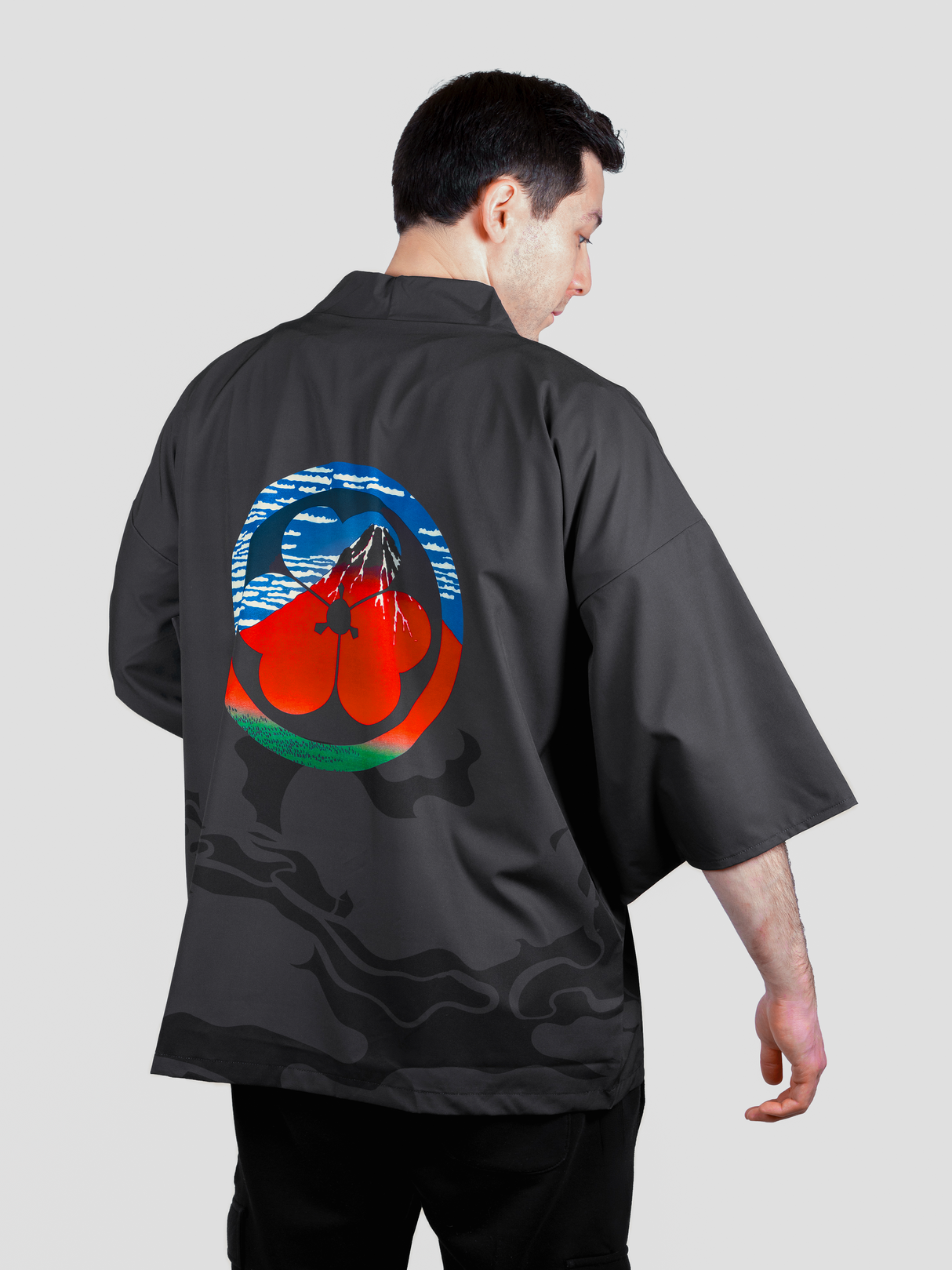 Kimono streetwear mont Fuji