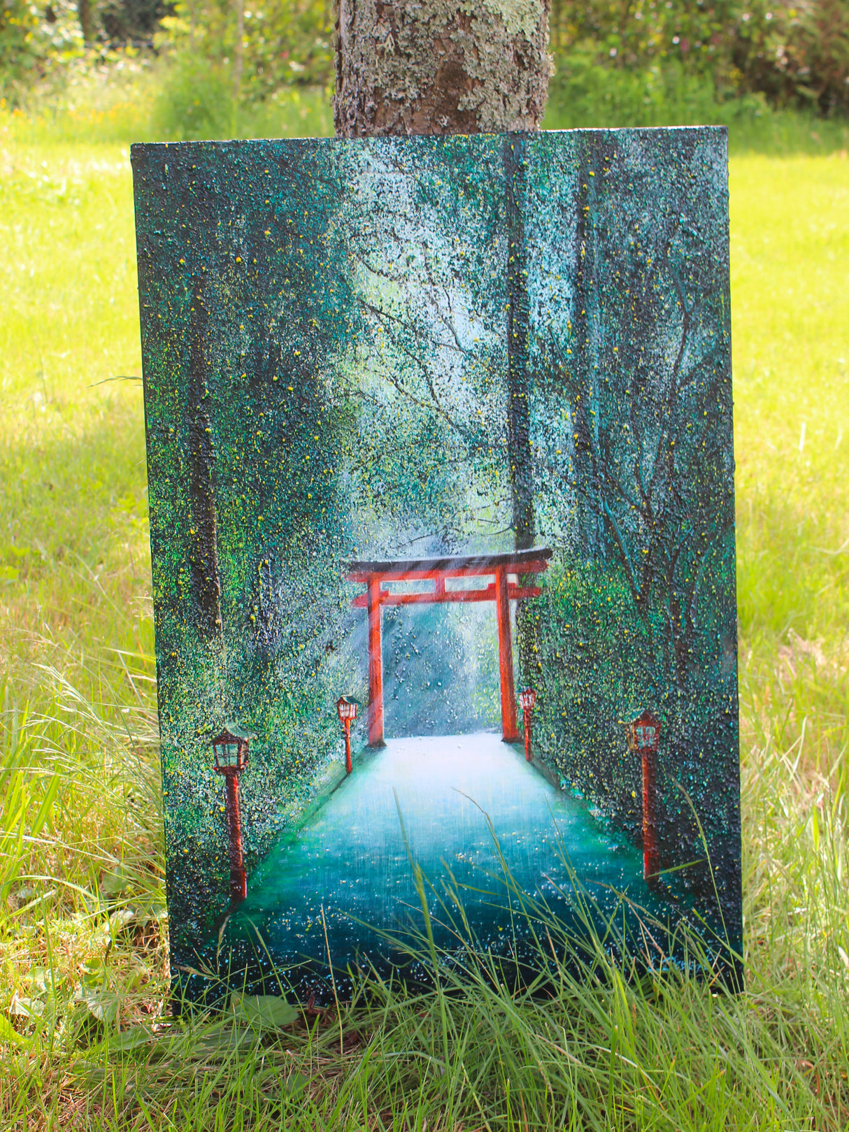 Toile Elika Torii dans la forêt