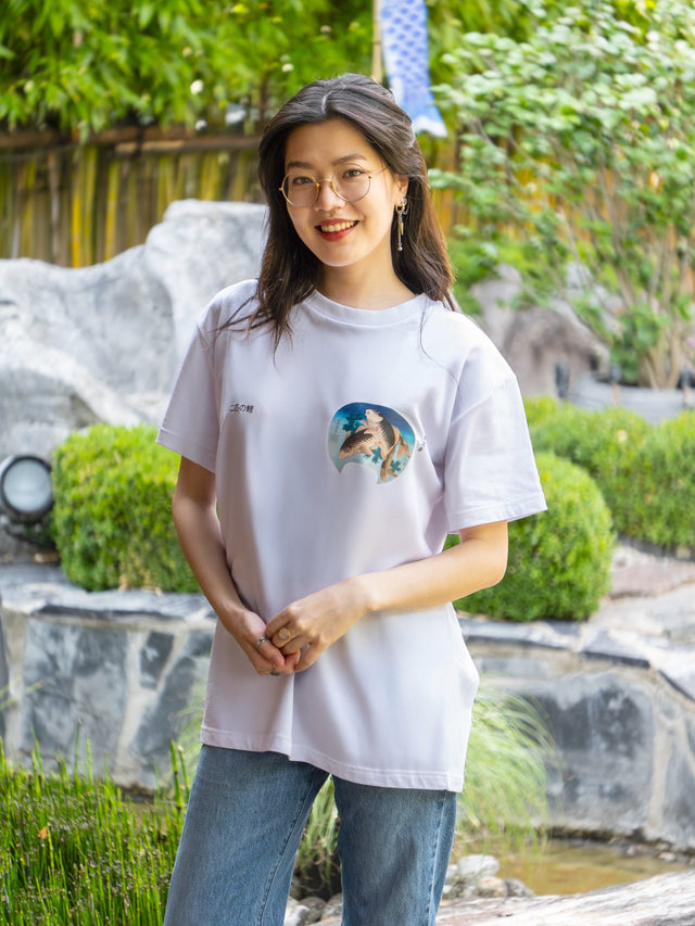T-Shirt blanc ONI x HOKUSAI