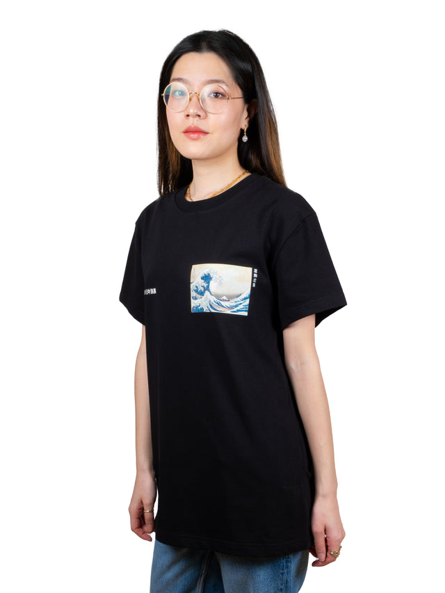 T-Shirt noir ONI x HOKUSAI