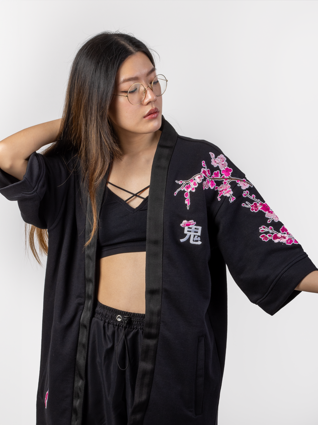 Kimono streetwear coton sakura