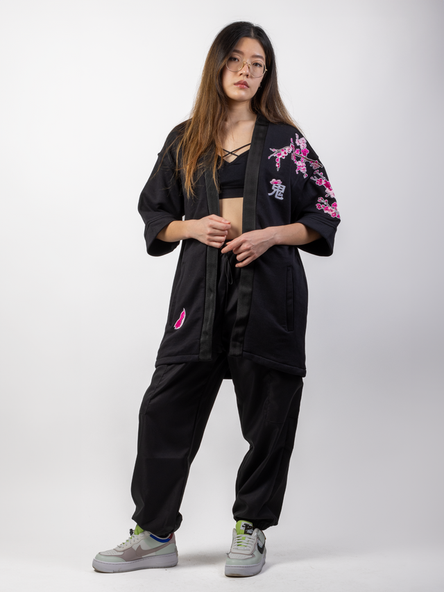 Kimono streetwear coton sakura