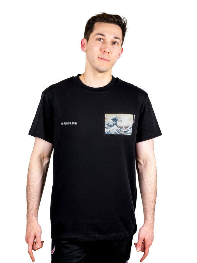 T-Shirt noir ONI x HOKUSAI