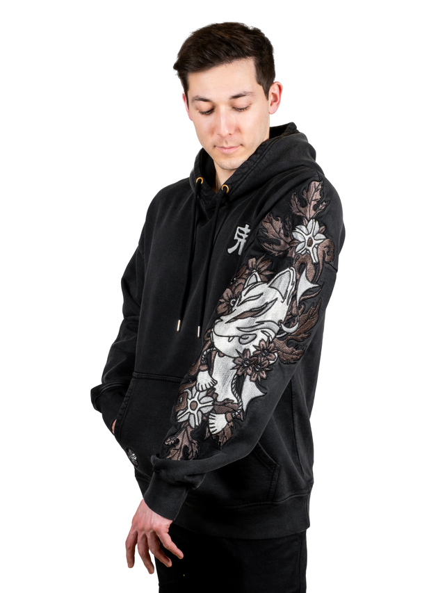 Hoodie Black Kitsune