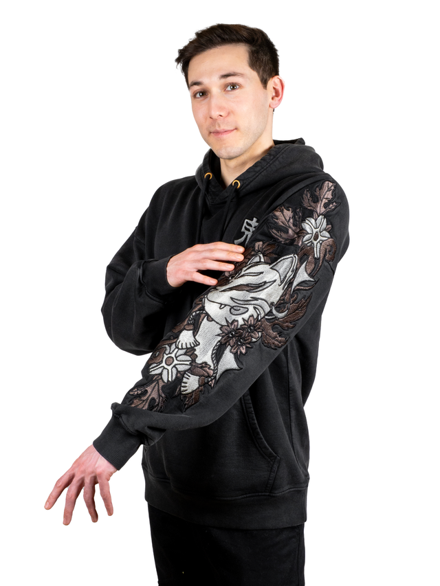 Hoodie Black Kitsune