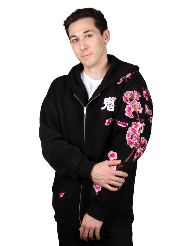 Hoodie Sakura Zippé