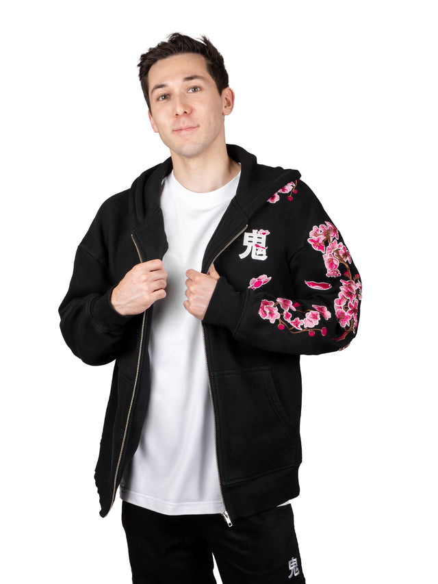 Hoodie Sakura Zippé