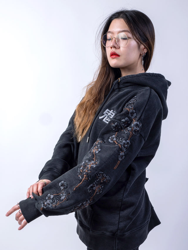 Hoodie Black Sakura