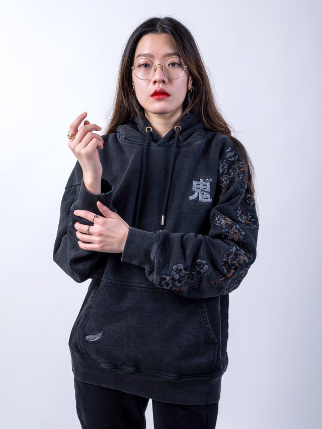 Hoodie Black Sakura