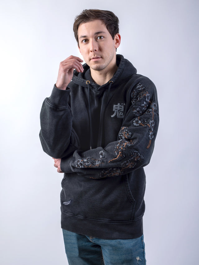 Hoodie Black Sakura