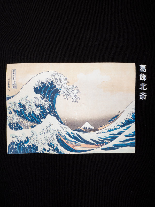 T-Shirt noir ONI x HOKUSAI
