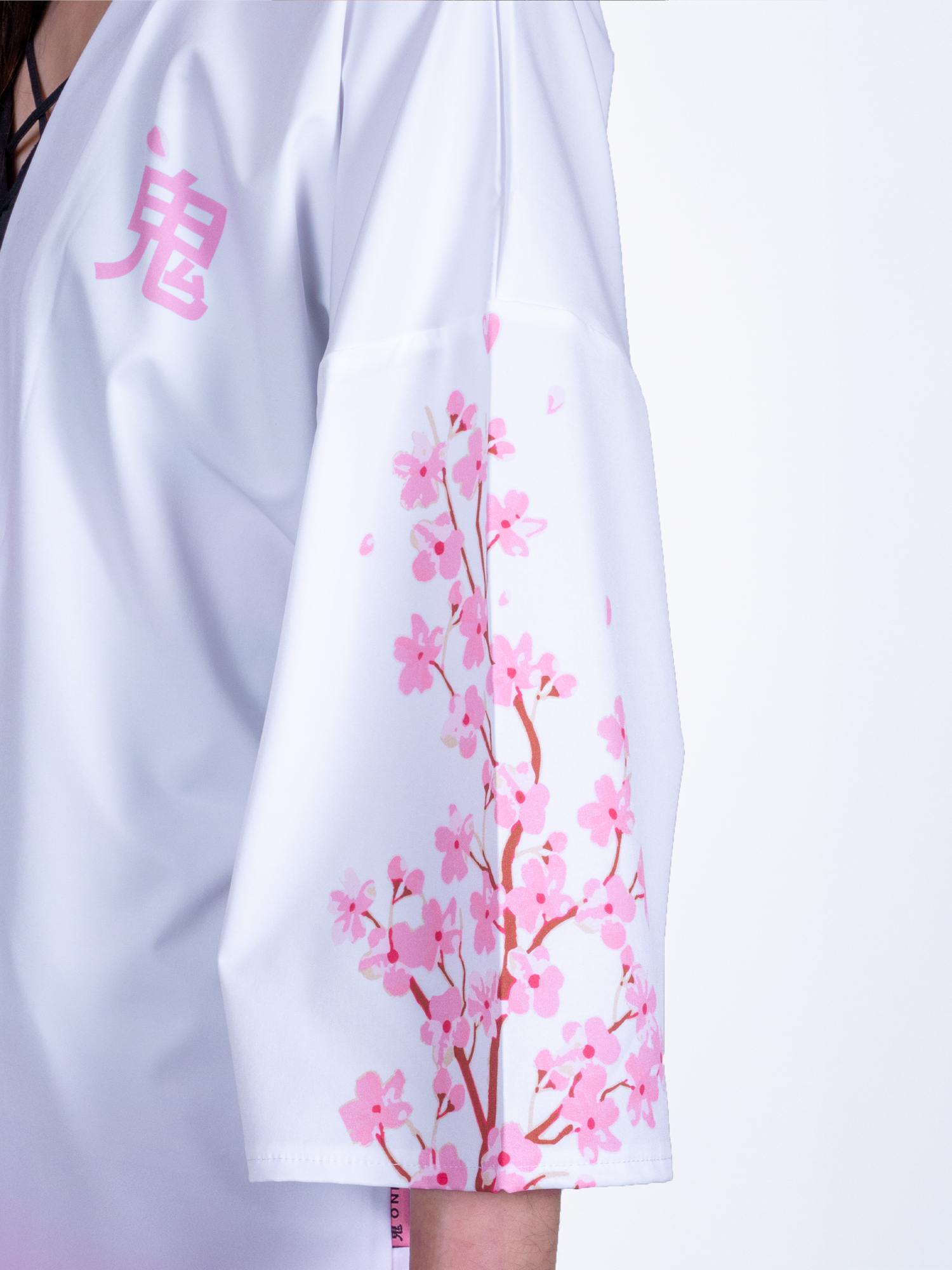 Kimono streetwear blanc sakura