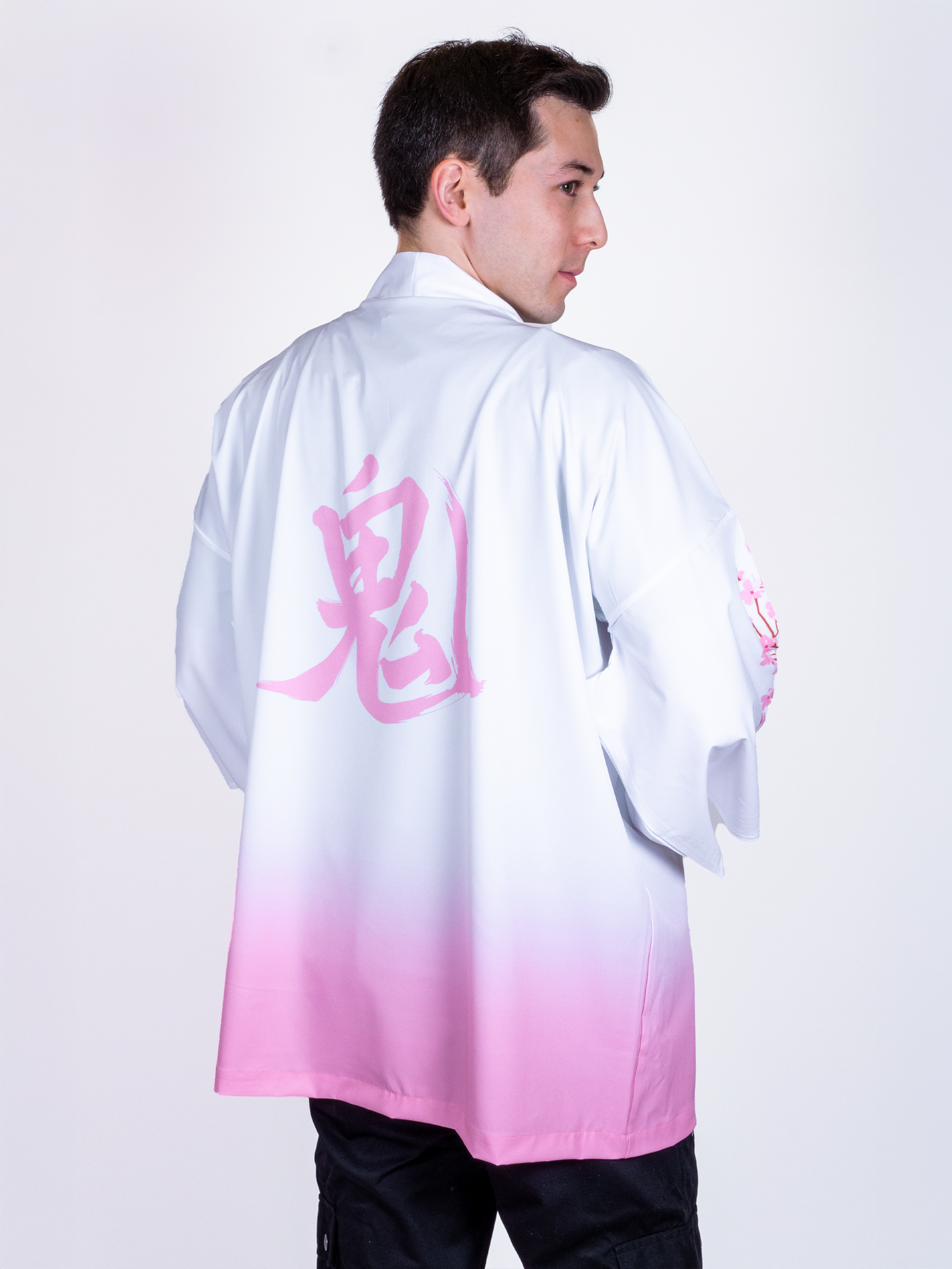 Kimono streetwear blanc sakura
