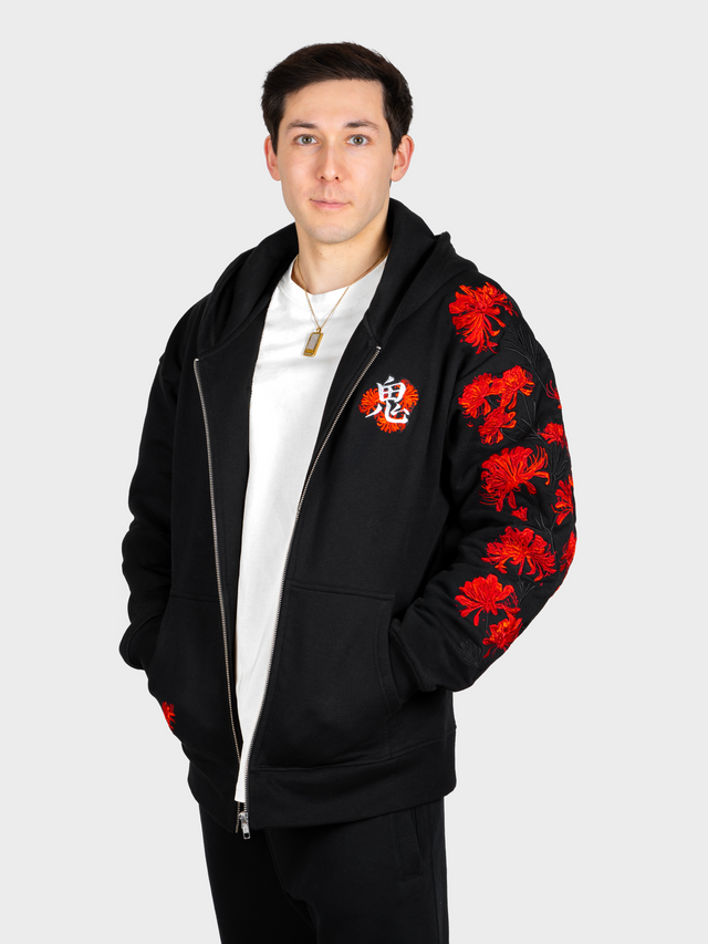 Hoodie Lycoris Rouge Zippé