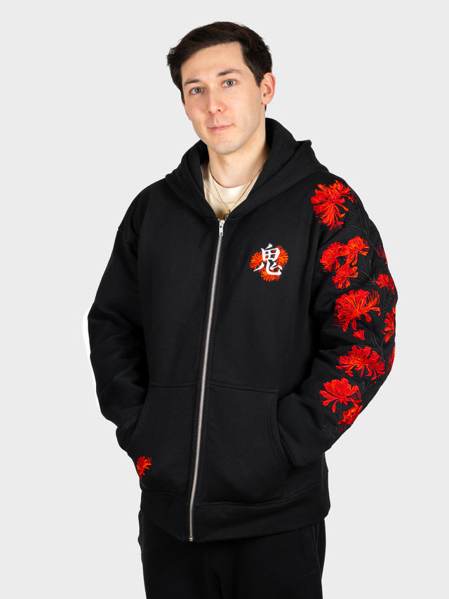 Hoodie Lycoris Rouge Zippé