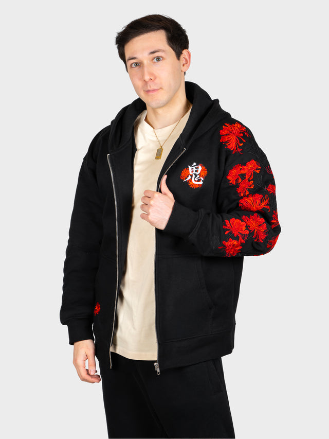 Hoodie Lycoris Rouge Zippé
