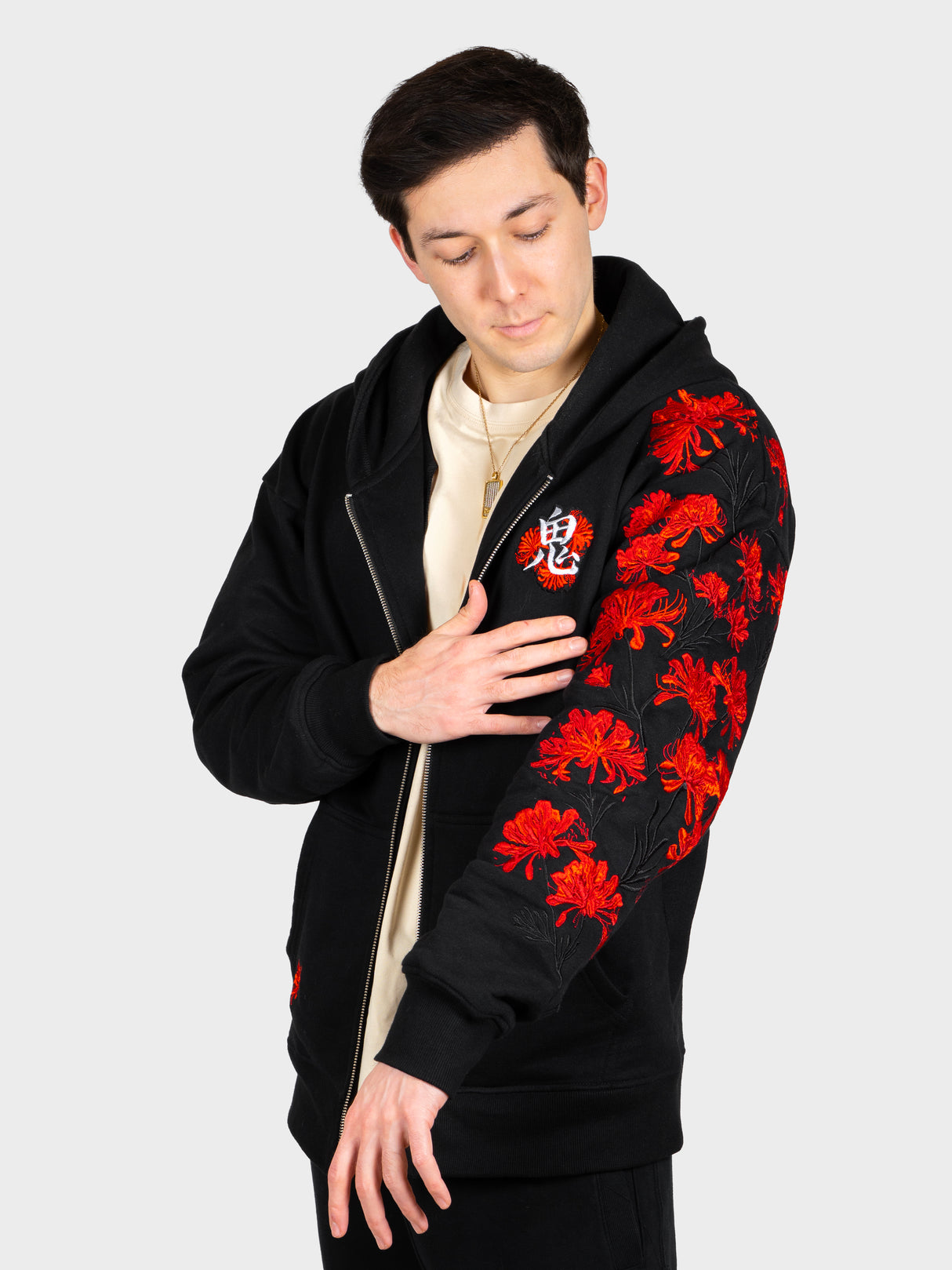Hoodie Lycoris Rouge Zippé