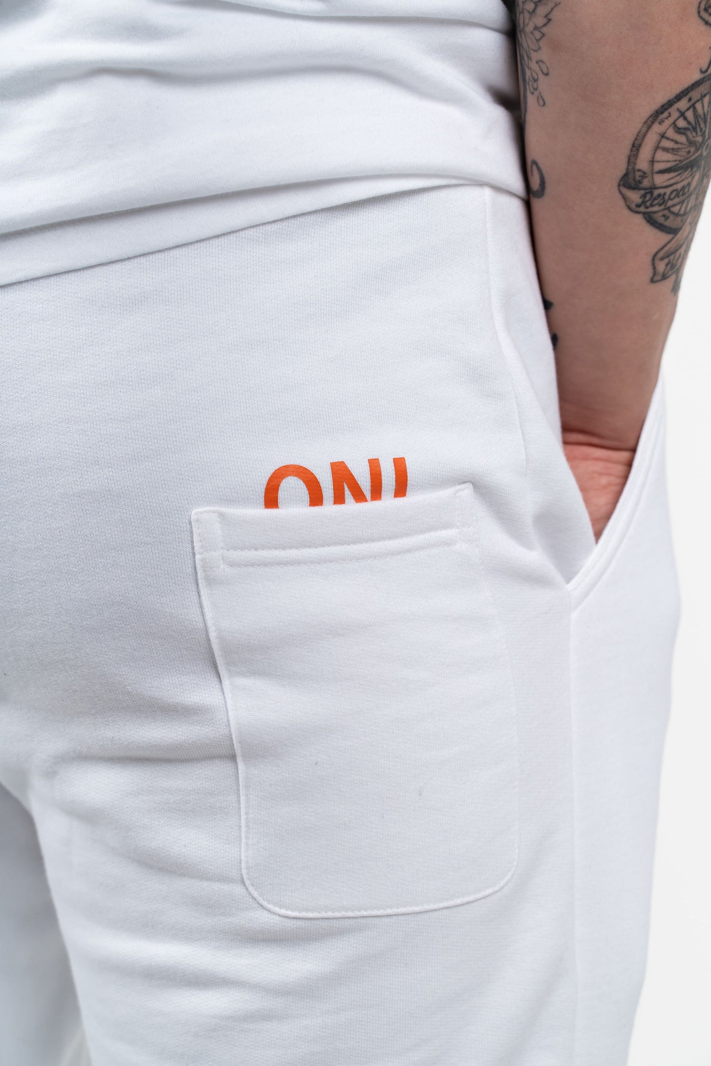 Jogging Gari blanc et orange