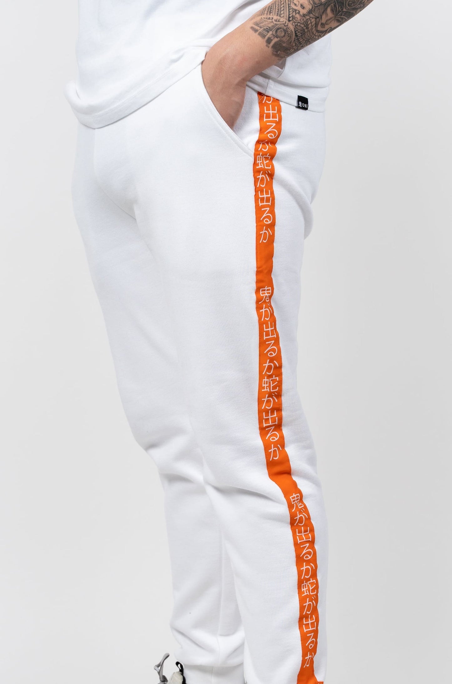 Jogging Gari blanc et orange