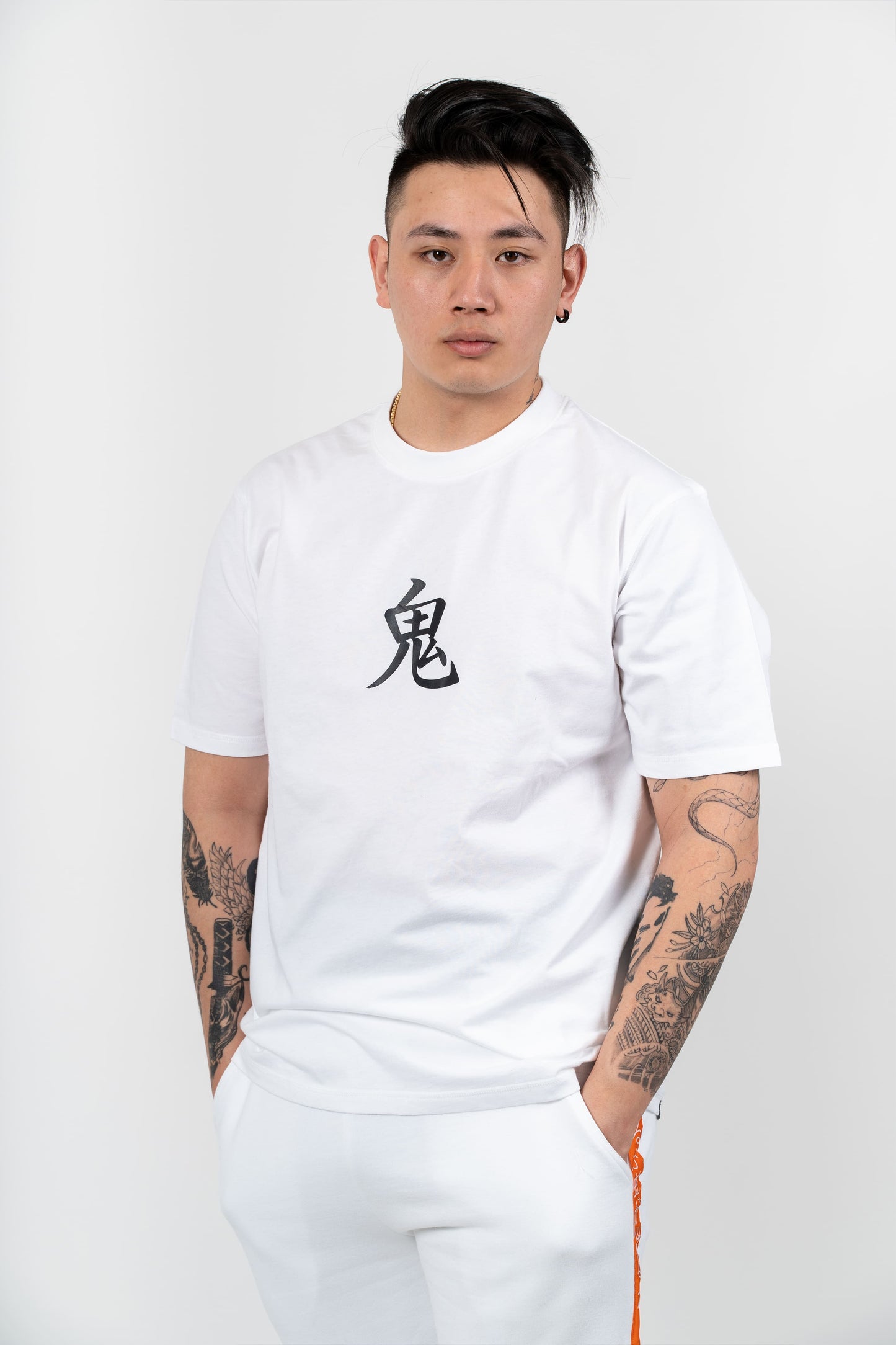 Tee Shirt Raku blanc et noir