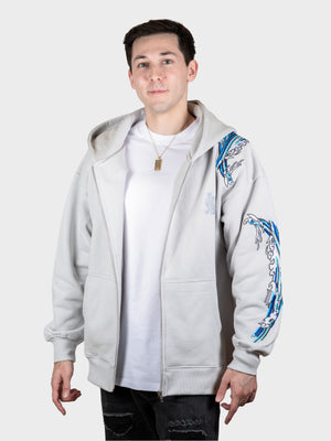 Hoodie vague zippé