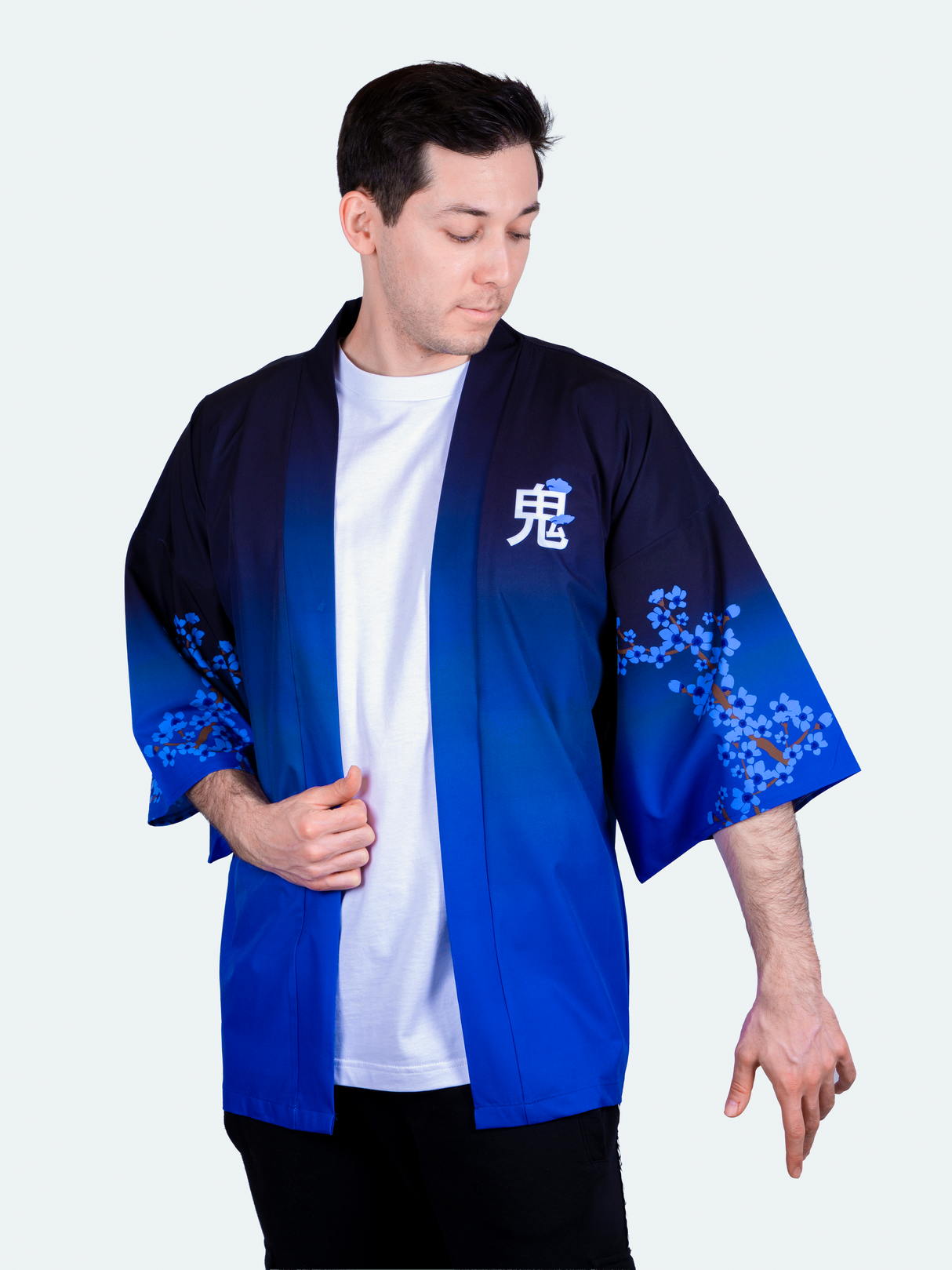 Kimono streetwear Blue Sakura
