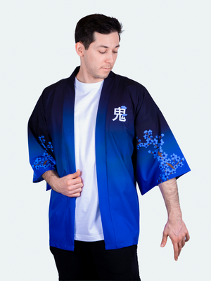 Kimono streetwear Blue Sakura