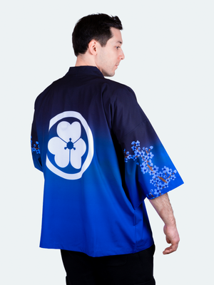 Kimono streetwear Blue Sakura
