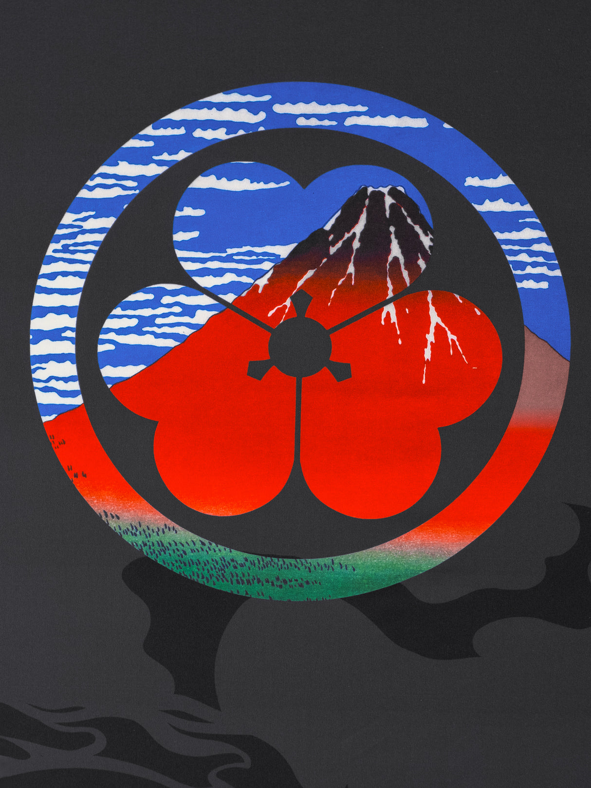 Kimono streetwear mont Fuji