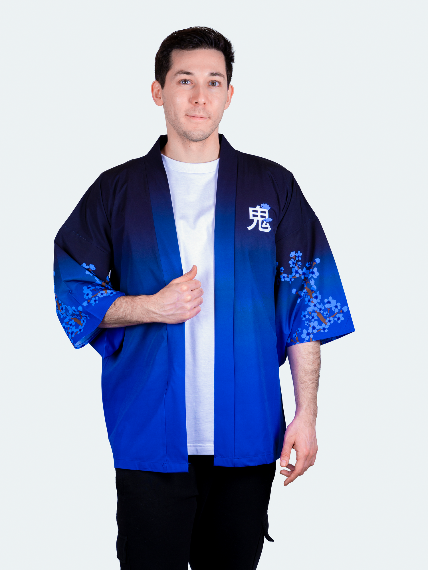 Kimono streetwear Blue Sakura