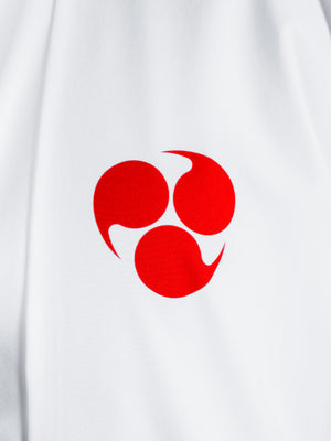 Kimono streetwear blanc et rouge