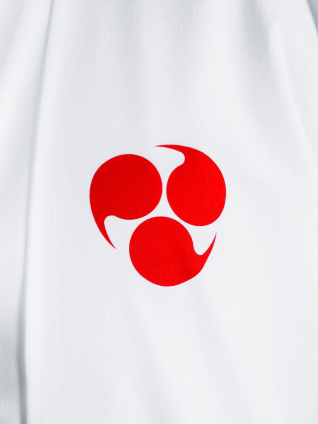 Kimono streetwear blanc et rouge