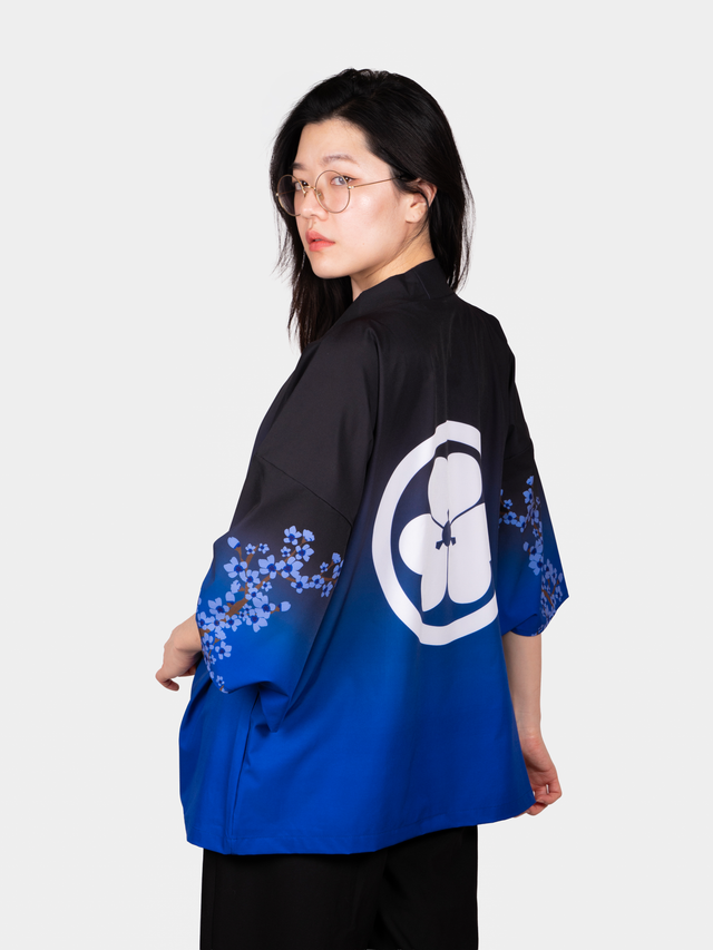 Kimono streetwear Blue Sakura