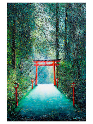 Toile Elika Torii dans la forêt