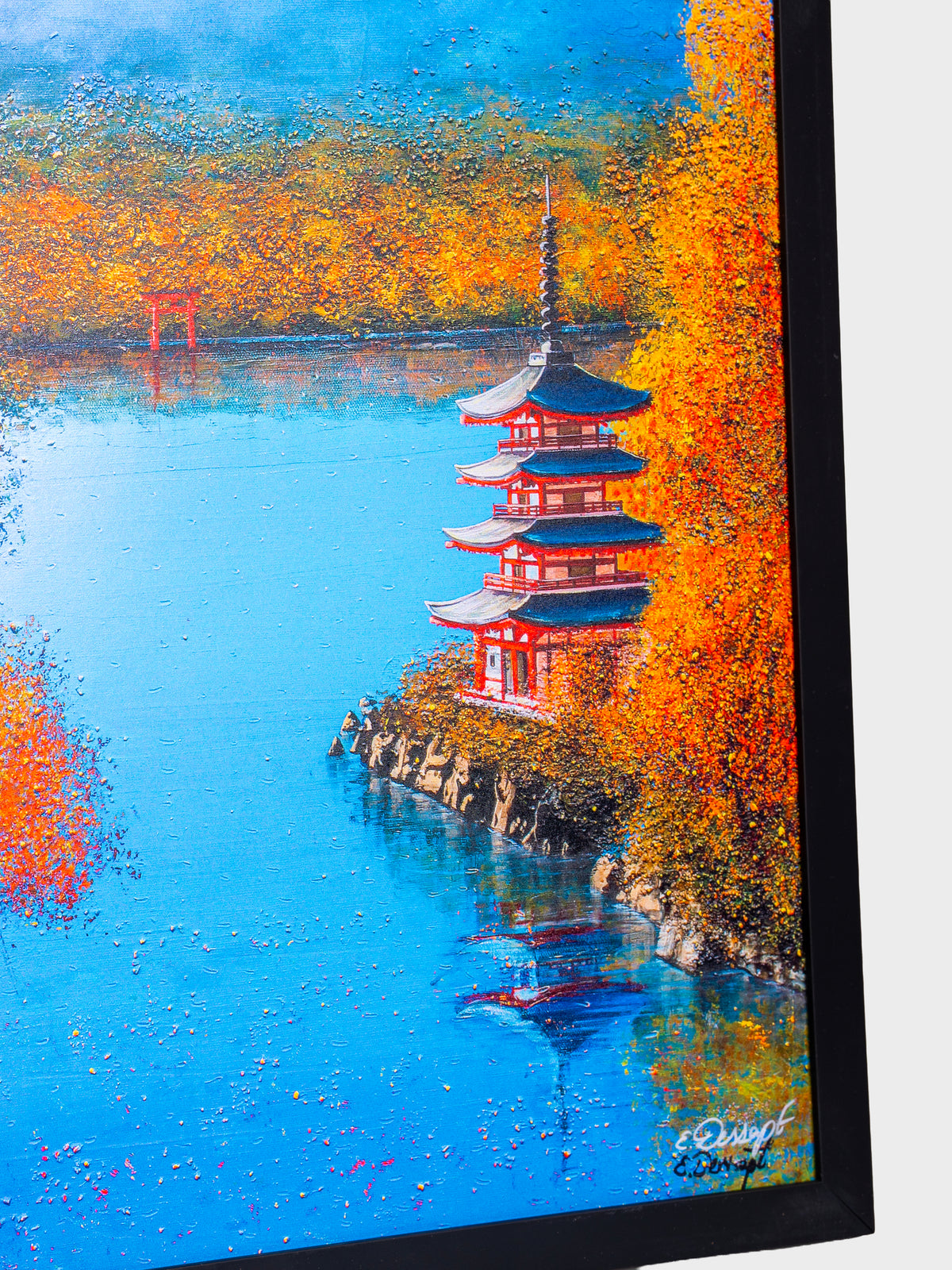 Print Elika L'automne du Mont Fuji A3 signé