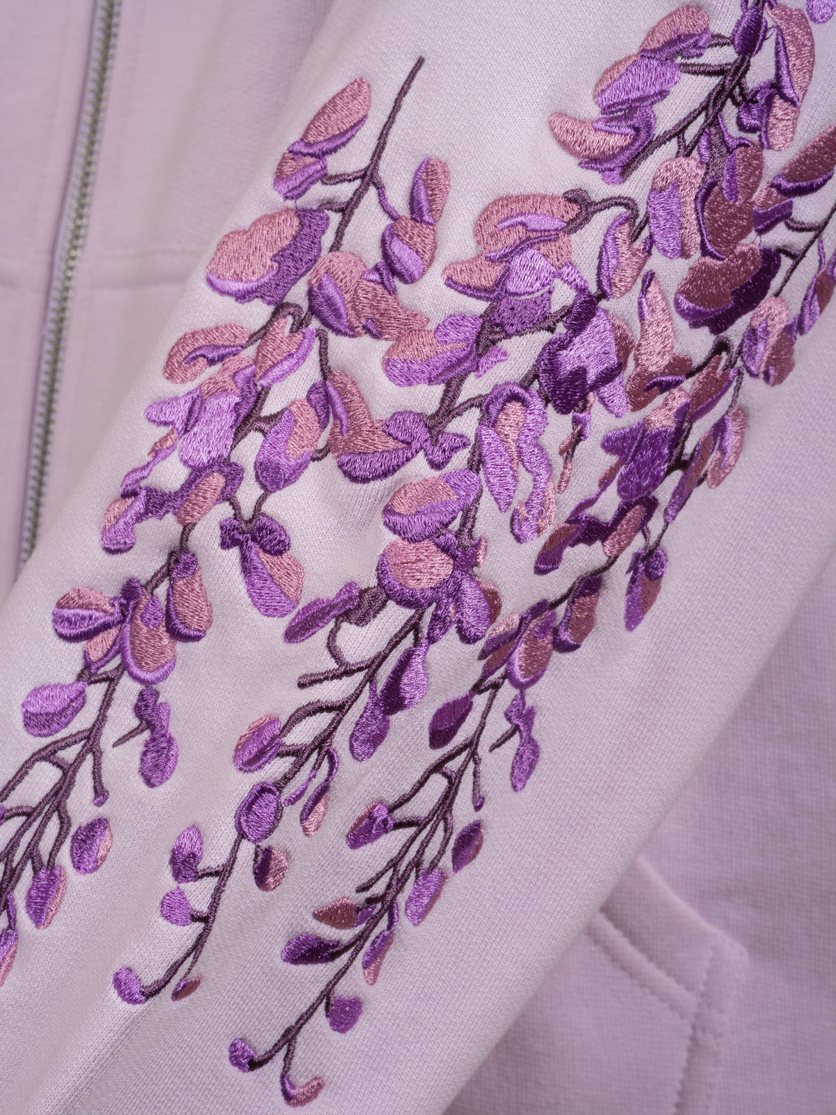 Hoodie Glycine zippé