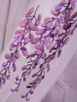 Hoodie Glycine zippé