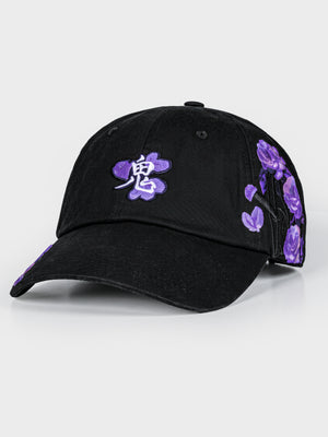 Casquette brodée Camélia