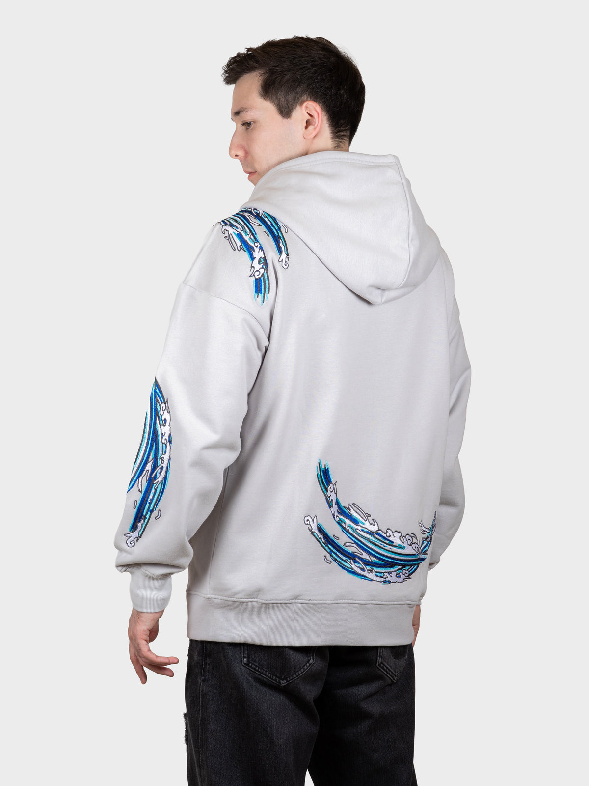 Hoodie vague zippé