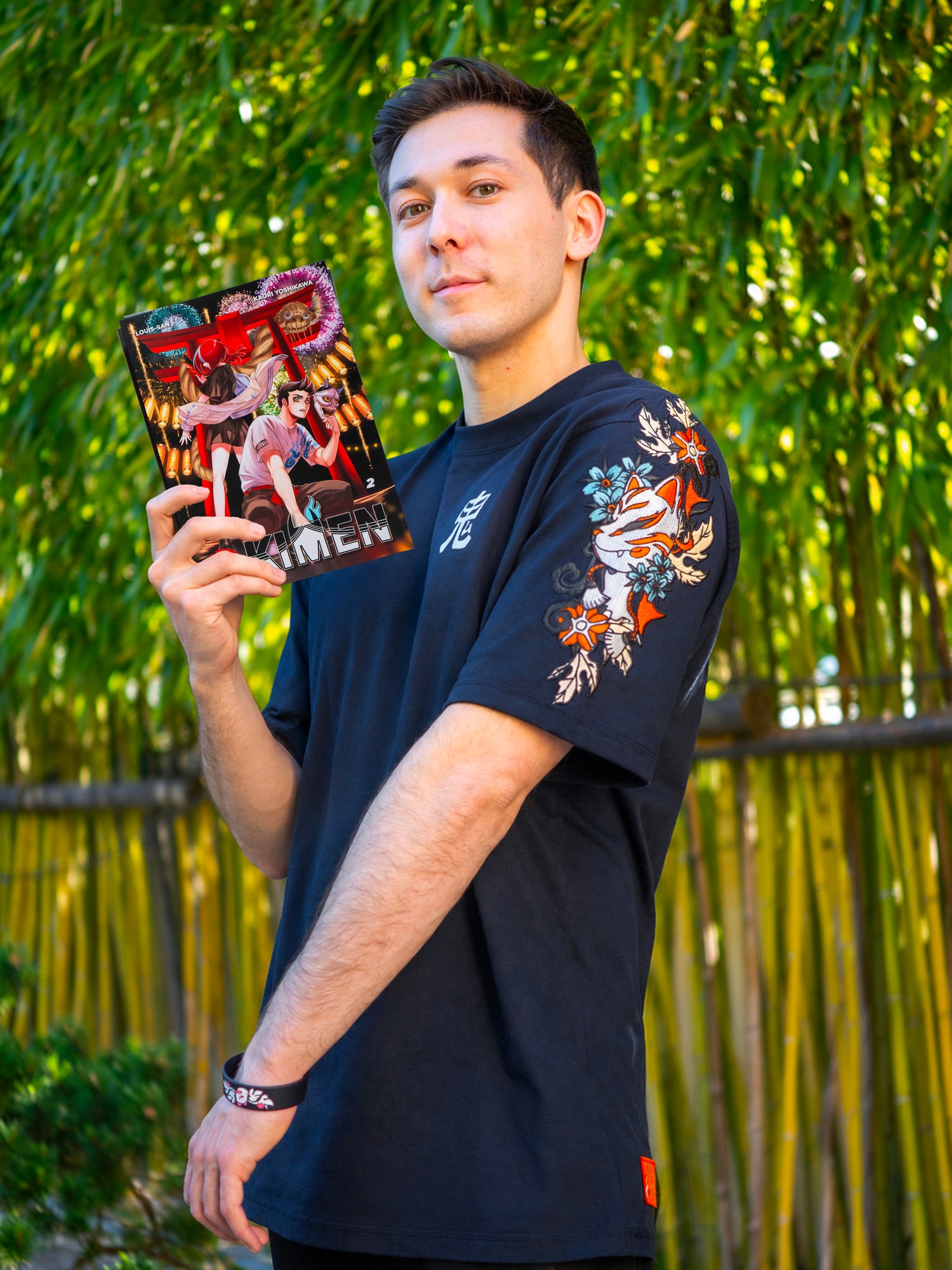 Pack T-Shirt manche brodée au choix + manga Kimen