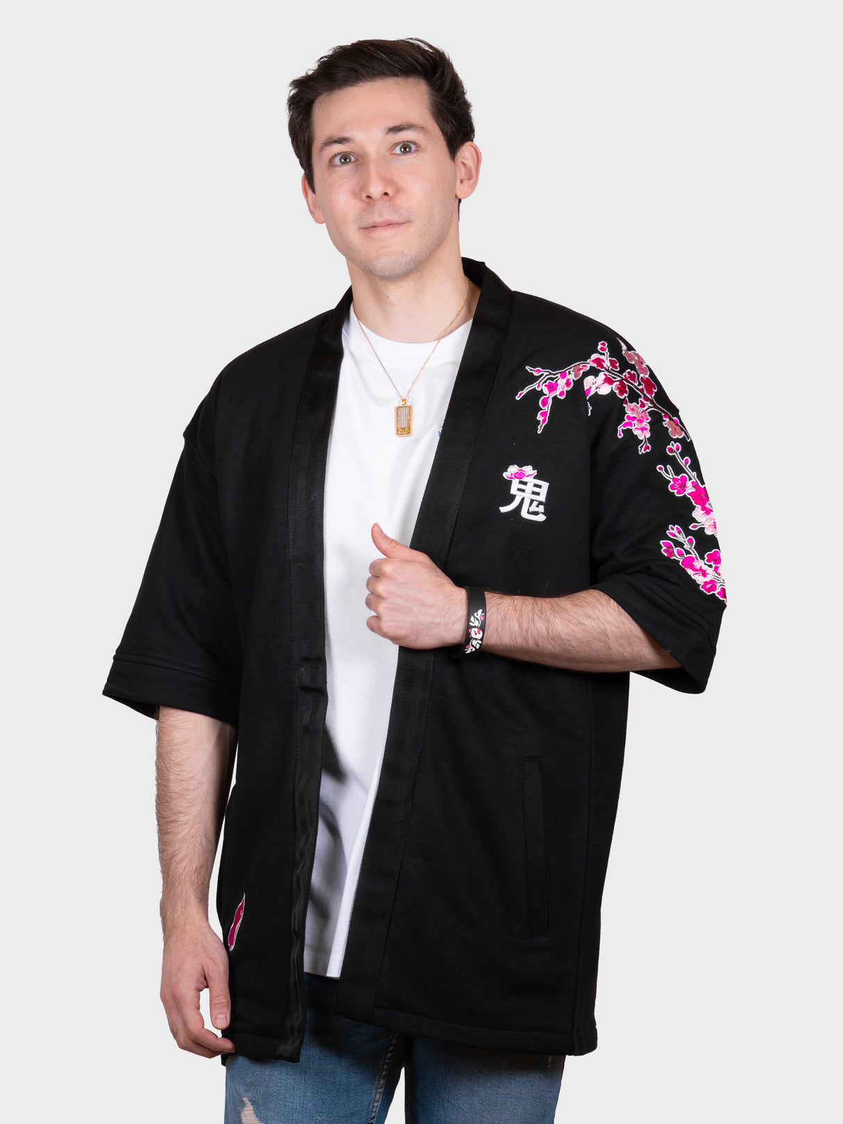 Kimono streetwear coton sakura
