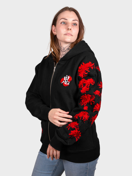 Hoodie Lycoris Rouge Zippé
