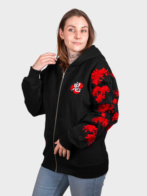 Hoodie Lycoris Rouge Zippé
