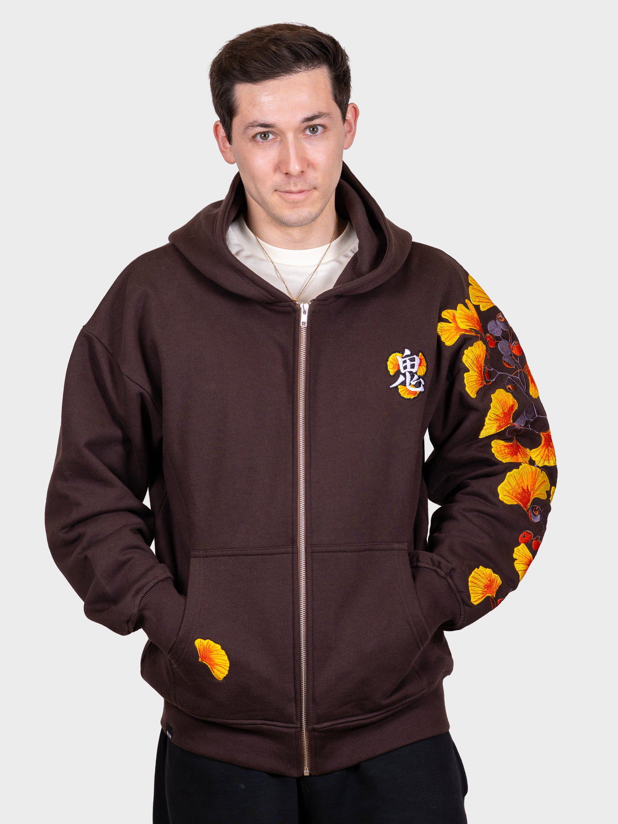 Hoodie Ginkgo zippé [EN PRECOMMANDE POUR DÉBUT SEPTEMBRE]