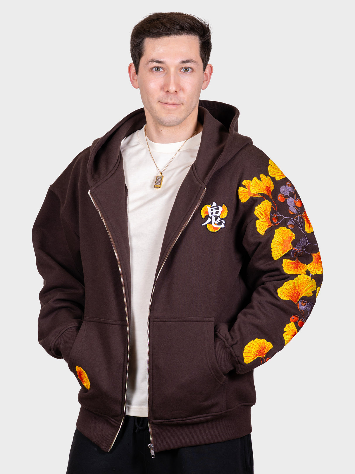 Hoodie Ginkgo zippé [EN PRECOMMANDE POUR DÉBUT SEPTEMBRE]