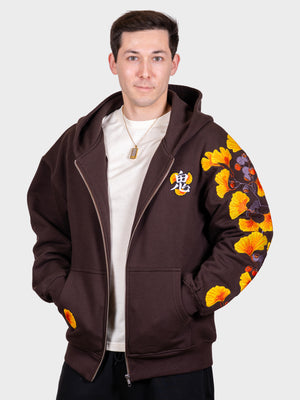 Hoodie Ginkgo zippé [EN PRECOMMANDE POUR DÉBUT SEPTEMBRE]