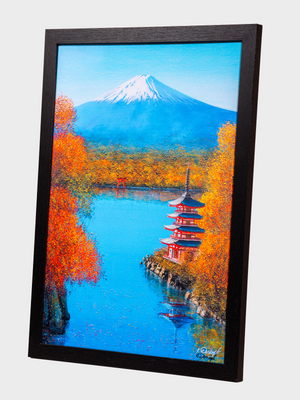 Print Elika L'automne du Mont Fuji A3 signé