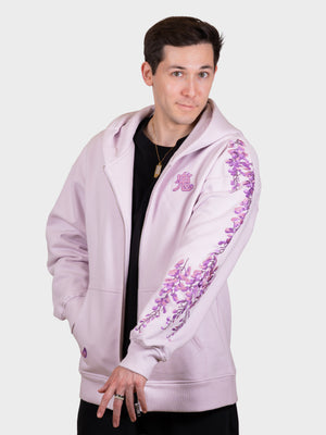 Hoodie Glycine zippé