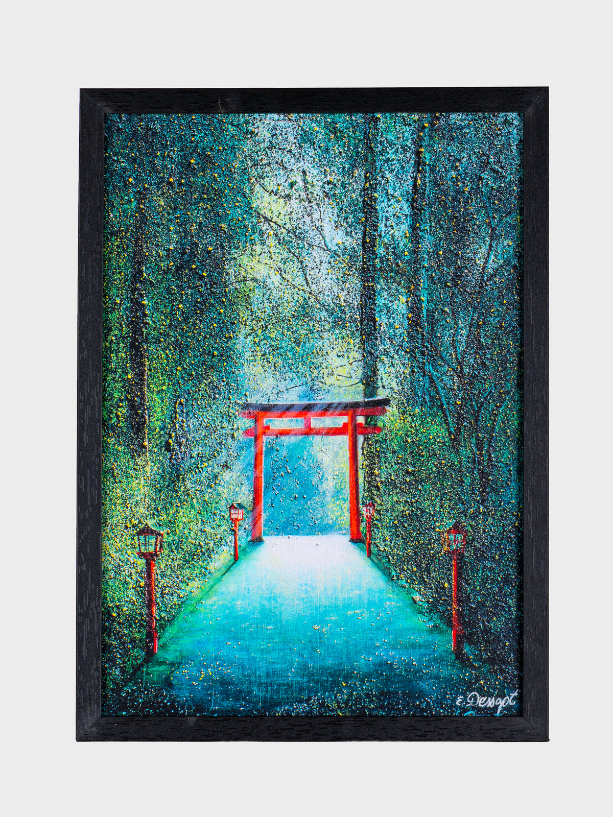Print Elika Torii dans la forêt A4 signé